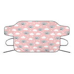 Koala Bear And Cloud Pattern Print Car Windshield Snow Cover