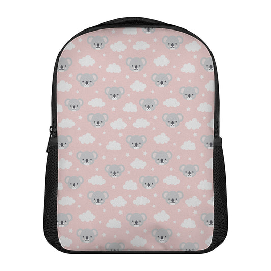 Koala Bear And Cloud Pattern Print Casual Backpack