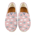 Koala Bear And Cloud Pattern Print Casual Shoes