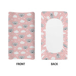 Koala Bear And Cloud Pattern Print Changing Pad Cover