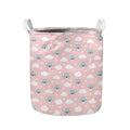 Koala Bear And Cloud Pattern Print Collapsible Laundry Basket