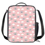 Koala Bear And Cloud Pattern Print Crossbody Lunch Bag