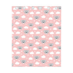 Koala Bear And Cloud Pattern Print Curtain