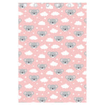 Koala Bear And Cloud Pattern Print Curtain