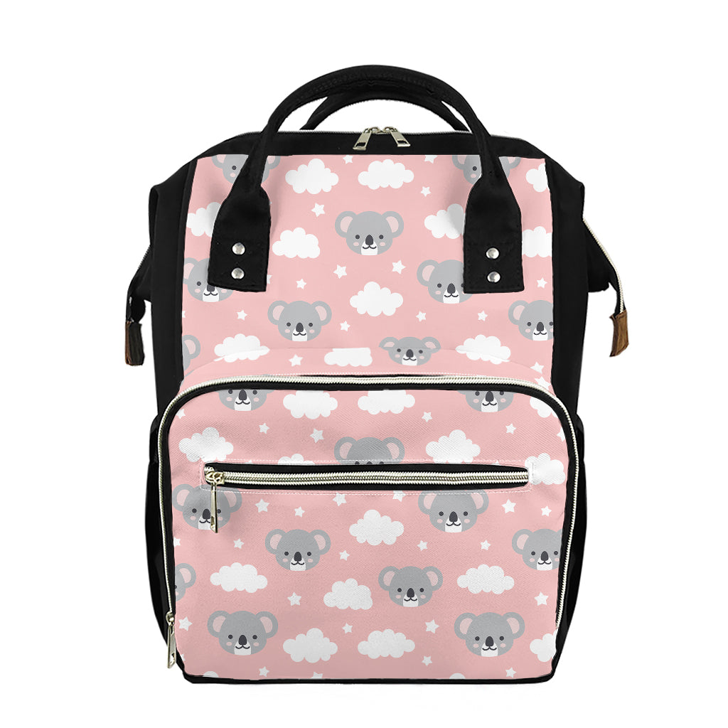 Koala Bear And Cloud Pattern Print Diaper Bag