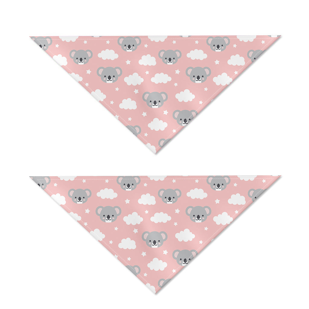 Koala Bear And Cloud Pattern Print Dog Bandana