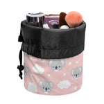 Koala Bear And Cloud Pattern Print Drawstring Makeup Bag