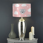 Koala Bear And Cloud Pattern Print Drum Lamp Shade