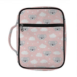 Koala Bear And Cloud Pattern Print Front Pocket Bible Bag