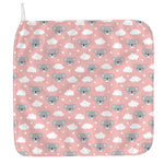 Koala Bear And Cloud Pattern Print Hand Towel