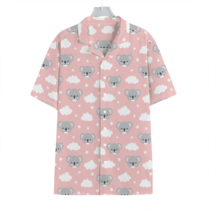Koala Bear And Cloud Pattern Print Hawaiian Shirt