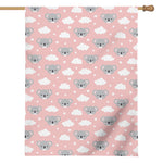 Koala Bear And Cloud Pattern Print House Flag