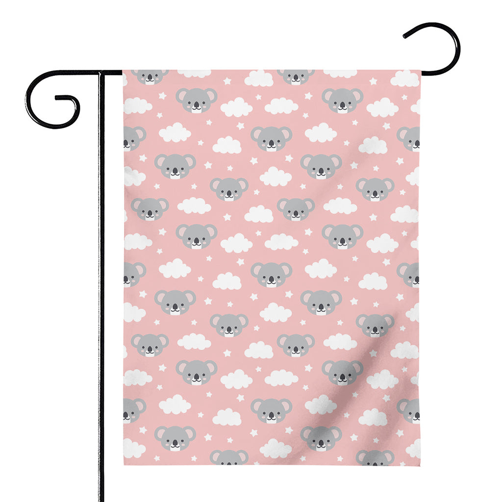 Koala Bear And Cloud Pattern Print House Flag