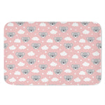Koala Bear And Cloud Pattern Print Indoor Door Mat
