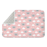 Koala Bear And Cloud Pattern Print Indoor Door Mat