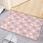 Koala Bear And Cloud Pattern Print Indoor Door Mat
