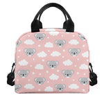 Koala Bear And Cloud Pattern Print Insulated Lunch Bag