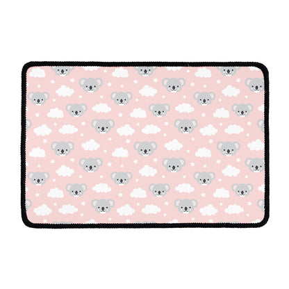 Koala Bear And Cloud Pattern Print Kitchen Mat
