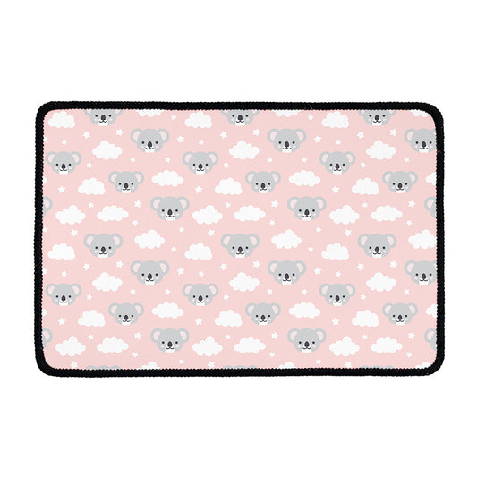 Koala Bear And Cloud Pattern Print Kitchen Mat