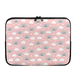 Koala Bear And Cloud Pattern Print Laptop Sleeve