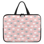 Koala Bear And Cloud Pattern Print Laptop Sleeve With Handle
