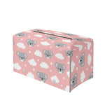 Koala Bear And Cloud Pattern Print Leather Tissue Box Cover