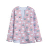 Koala Bear And Cloud Pattern Print Long Sleeve Short Coat