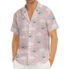 Koala Bear And Cloud Pattern Print Men's Deep V-Neck Shirt