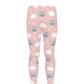 Koala Bear And Cloud Pattern Print Men's Leggings
