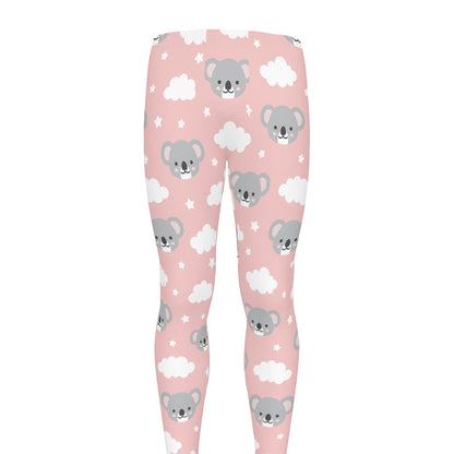 Koala Bear And Cloud Pattern Print Men's leggings