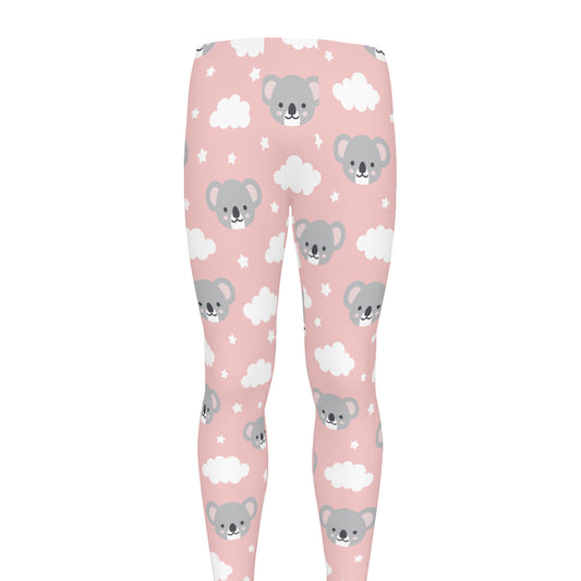 Koala Bear And Cloud Pattern Print Men's leggings