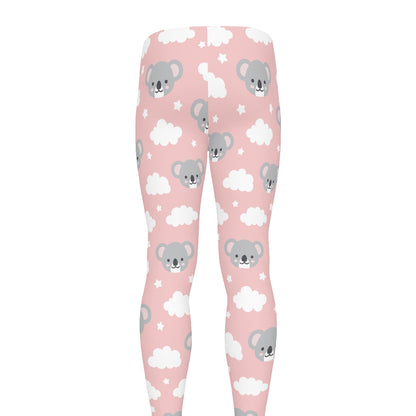 Koala Bear And Cloud Pattern Print Men's leggings
