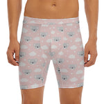 Koala Bear And Cloud Pattern Print Men's Long Boxer Briefs