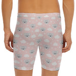 Koala Bear And Cloud Pattern Print Men's Long Boxer Briefs