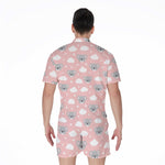 Koala Bear And Cloud Pattern Print Men's Rompers