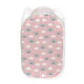 Koala Bear And Cloud Pattern Print Mesh Laundry Hamper