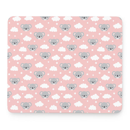 Koala Bear And Cloud Pattern Print Mouse Pad