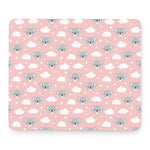 Koala Bear And Cloud Pattern Print Mouse Pad