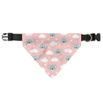 Koala Bear And Cloud Pattern Print Over The Collar Dog Bandana