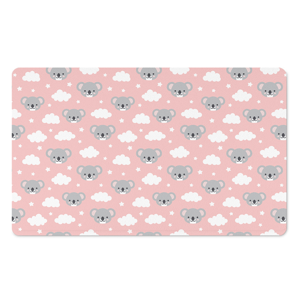 Koala Bear And Cloud Pattern Print Polyester Doormat