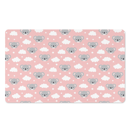 Koala Bear And Cloud Pattern Print Polyester Doormat