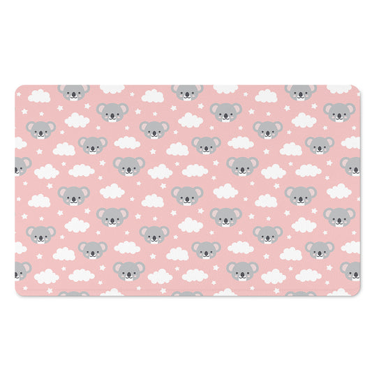 Koala Bear And Cloud Pattern Print Polyester Doormat