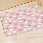 Koala Bear And Cloud Pattern Print Polyester Doormat
