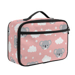 Koala Bear And Cloud Pattern Print Portable Lunch Bag