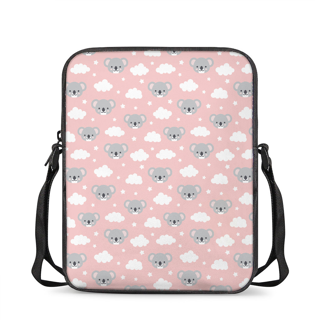 Koala Bear And Cloud Pattern Print Rectangular Crossbody Bag