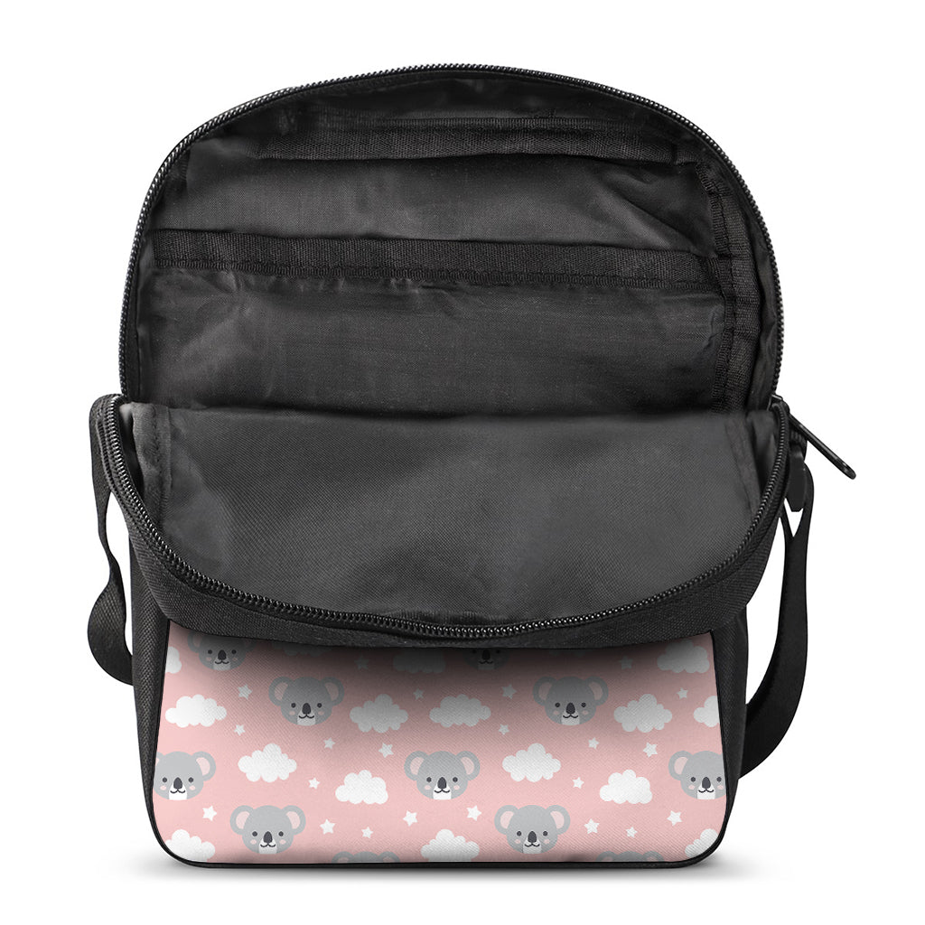 Koala Bear And Cloud Pattern Print Rectangular Crossbody Bag