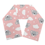 Koala Bear And Cloud Pattern Print Scarf