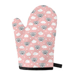 Koala Bear And Cloud Pattern Print Single Oven Mitt