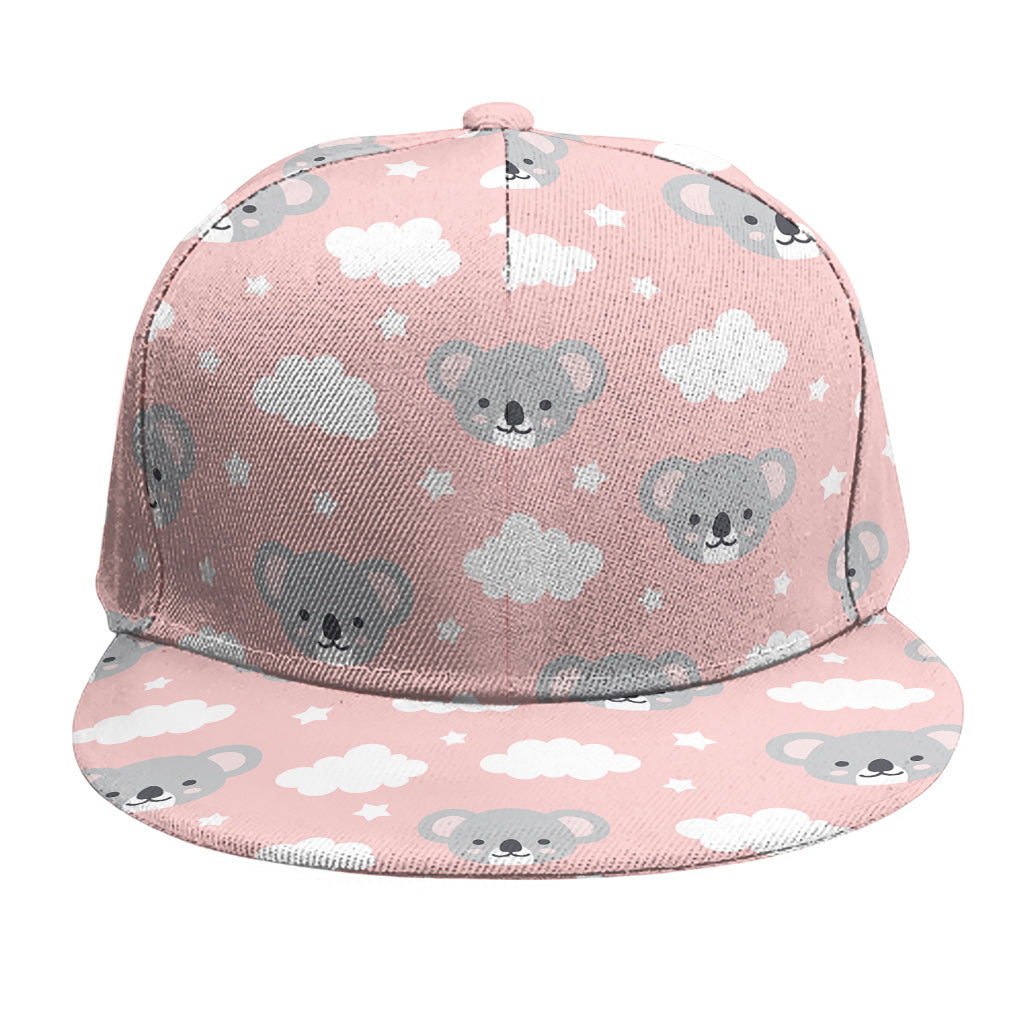 Koala Bear And Cloud Pattern Print Snapback Cap