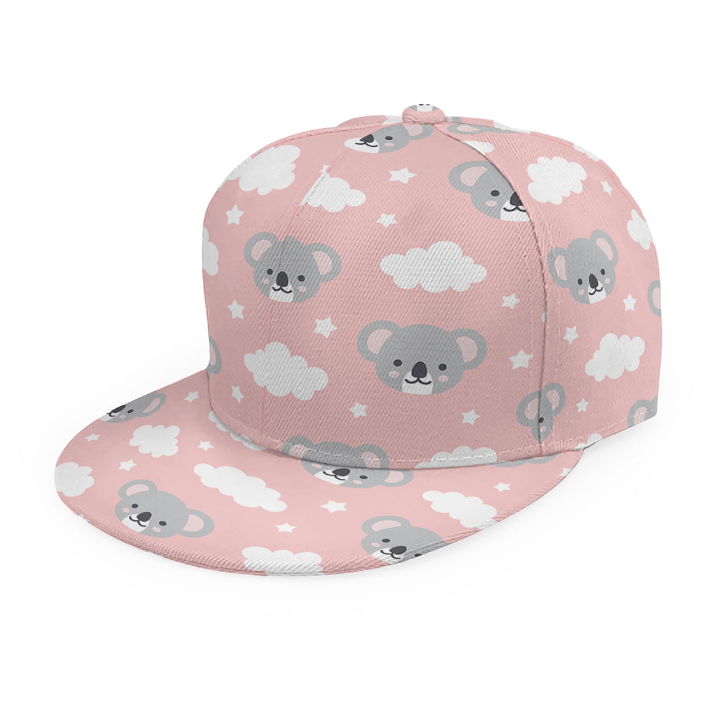 Koala Bear And Cloud Pattern Print Snapback Cap